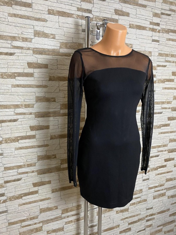 Rochie bodycon cu maneci plasa Zara