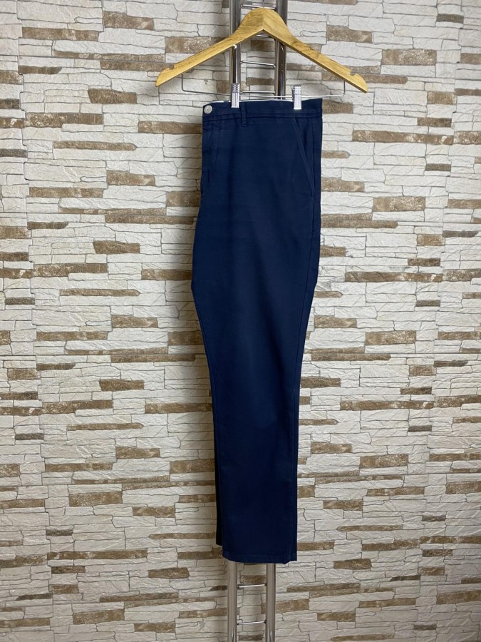 Pantaloni casual bleumarin Zara