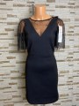 Rochie scurta cu maneci dantela si spate semi-gol Zara