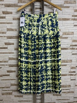 Fusta midi plisata cu imprimeu Next